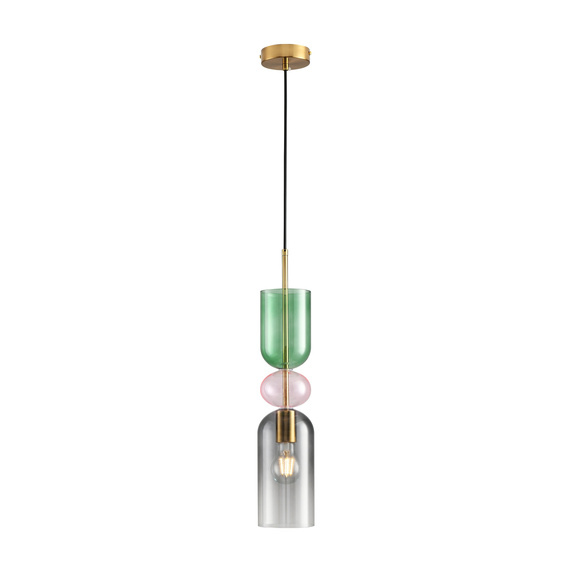 Lampa wisząca PASTELLO GREEN szklana kolorowa 11 cm