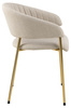 Krzesło Ann beżowe/złote