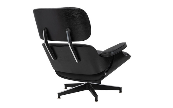 Fotel LOUNGE HM czarny / czarny jesion