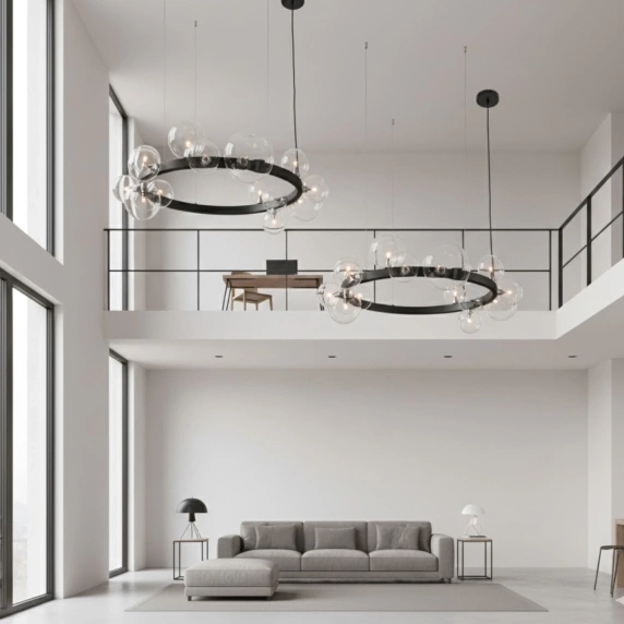 Lampa wisząca ORION czarna 85 cm