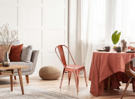 Krzesło Paris miedziane inspirowane       Tolix