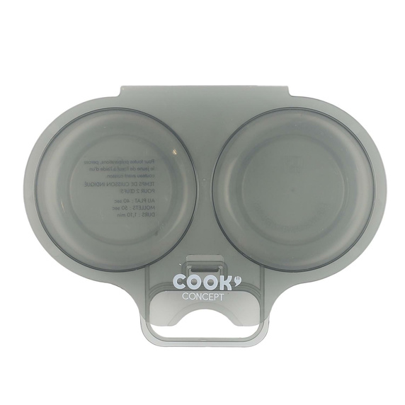 Pojemnik do gotowania jajek               w mikrofalówce szary