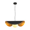 Lampa wisząca ENZO czarno złota kula 60 cm