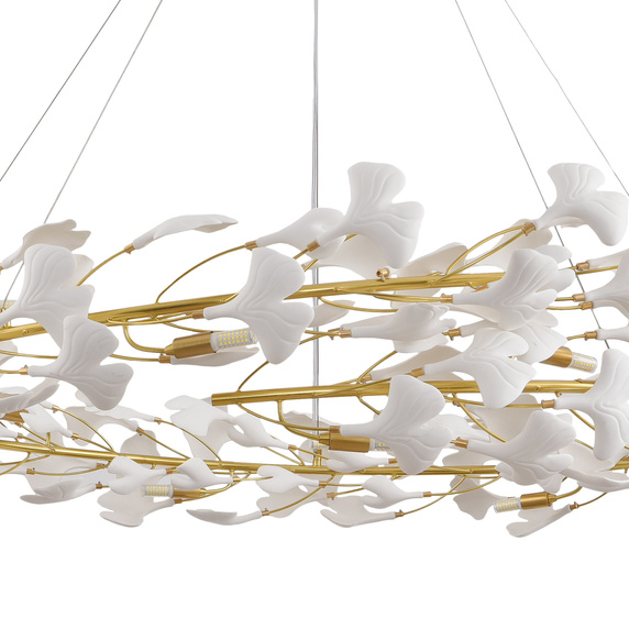 Lampa wisząca BOTANIKA złoto biała 150 cm
