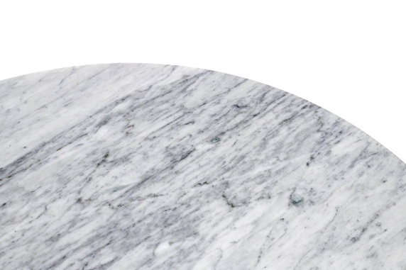 Stół TULIP MARBLE 100 CARRARA biały -     marmur, metal