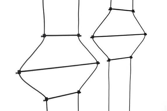 MOOSEE lampa wisząca FLUSSO LINE 4 czarna