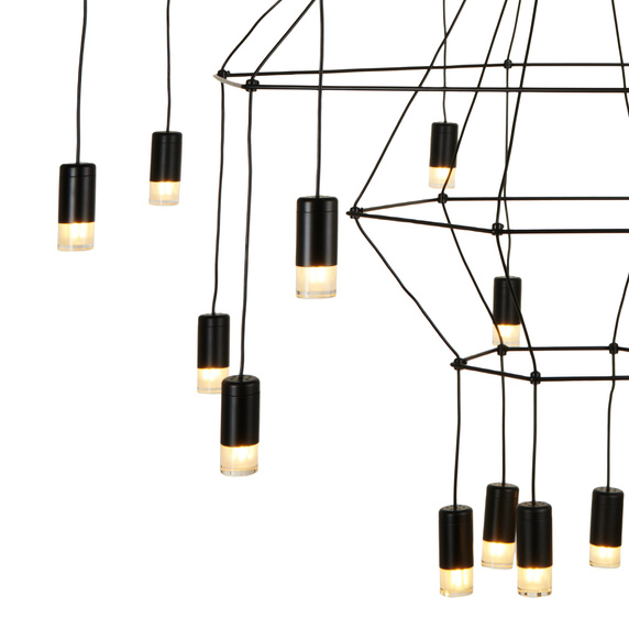 Lampa wisząca LINEA-20 czarna 120cm