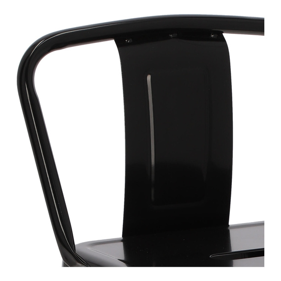 Hoker Paris Back short 66cm czarny insp.  Tolix