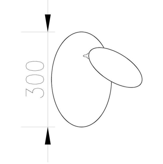 Lampa ścienna PILLS biała 30 cm