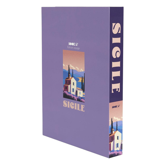 Pudełko książka Sicile fioletowa