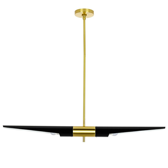 MOOSEE lampa wisząca APOLLO 1 czarna - szczotkowane złoto