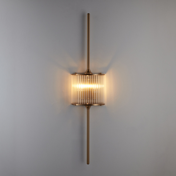 Lampa ścienna SERGIO-2 złota 90 cm