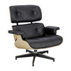 Fotel Vip czarny/natural oak/standard ba se