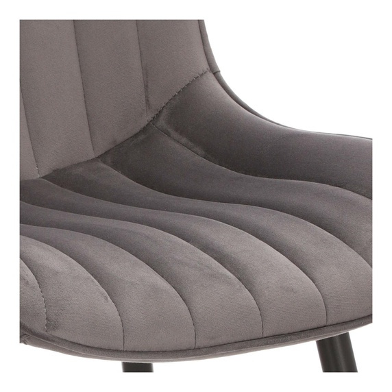 Krzesło Roxino VIC szare pasy pionowe