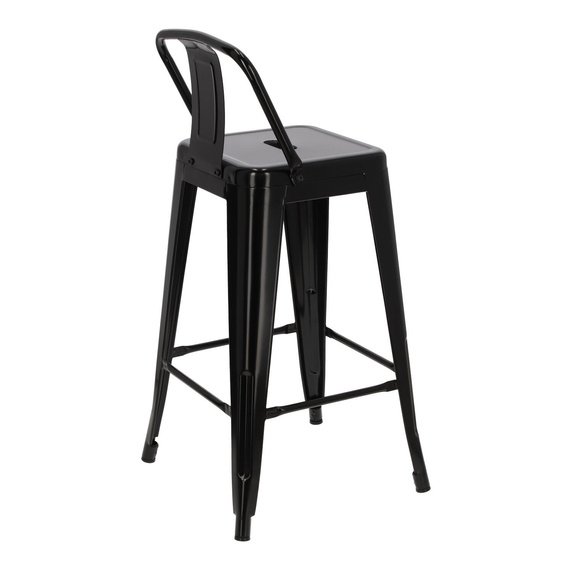 Hoker Paris Back short 66cm czarny insp.  Tolix