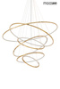 MOOSEE lampa wisząca RING SLIM XL złota