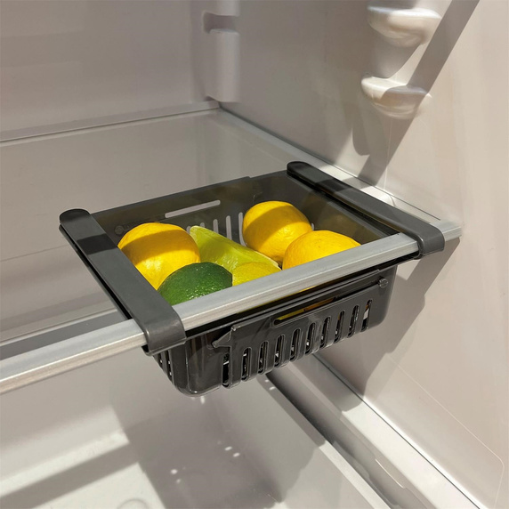 Podwieszany kosz do lodówki szary