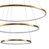 Lampa wisząca CIRCLE SLIM 40+60+80 LED złoty 40 cm + 60 cm + 80 cm