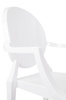 Krzesło LOUIS białe - poliwęglan
