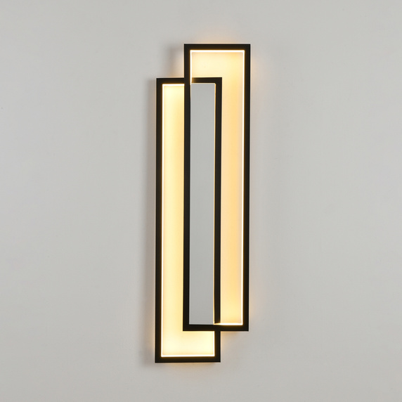 Lampa ścienna SYMMETRY-100 LED czarna 100 cm