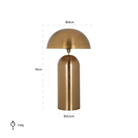 RICHMOND lampa stołowa LANA - szczotkowane złoto