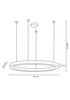 MOOSEE lampa wisząca RING LUXURY 110 złota - LED, chromowane złoto