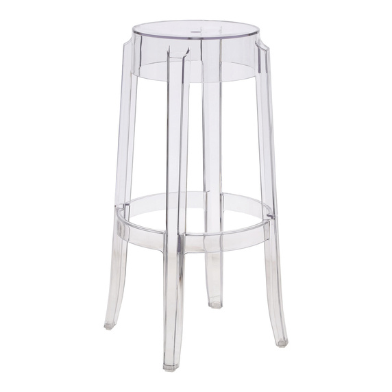 Stołek Duch transparentny 75cm