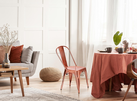 Krzesło Paris miedziane inspirowane       Tolix