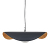 Lampa wisząca ENZO czarno złota kula 60 cm