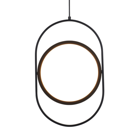 Lampa wisząca ELIPSE M LED czarna 45 cm