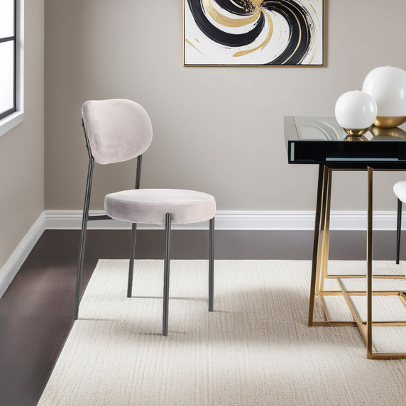 Krzesło Camile Velvet szare