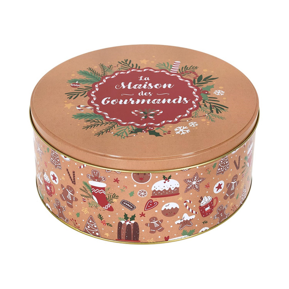 Zestaw 3 pudełek świątecznych metalowych