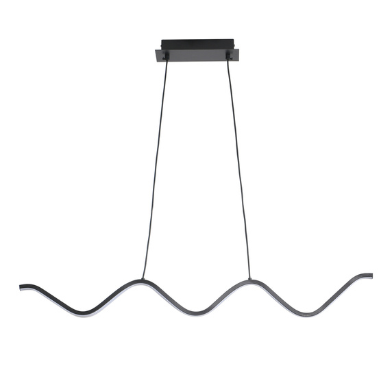 Lampa wisząca ZIGZAG LED czarna 90 cm