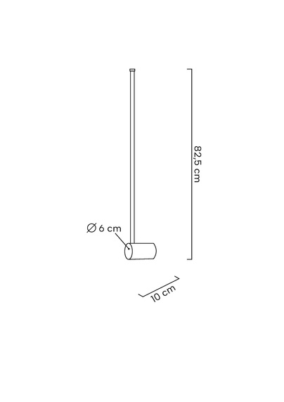 MOOSEE lampa ścienna OMBRE 80 złota