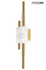 MOOSEE lampa ścienna EVANS biała / złota