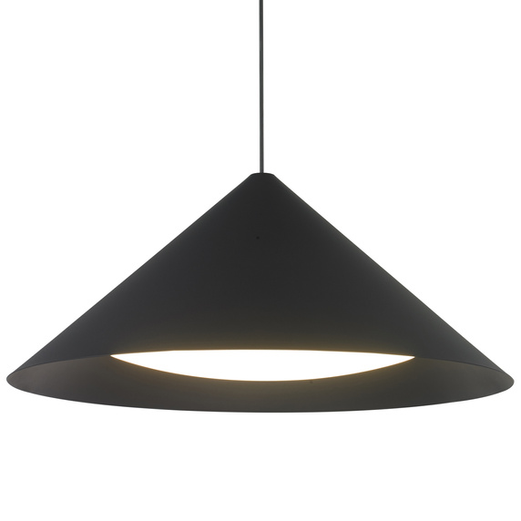Lampa wisząca TRIANGOLO LED czarna 65 cm