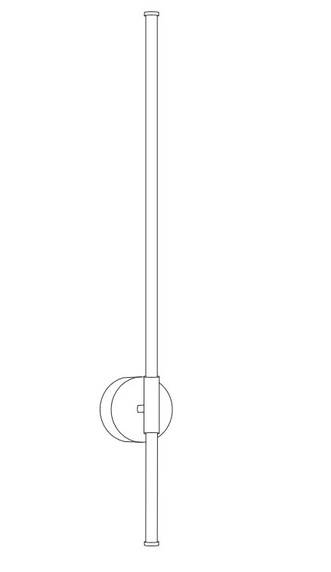 Lampa ścienna LED FELIX biało-złota 100 cm - nowoczesny kinkiet