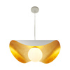 Lampa wisząca ENZO biało złota 80 cm