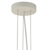 Lampa wisząca PEONY biała 50 cm - nowoczesna lampa sufitowa do salonu