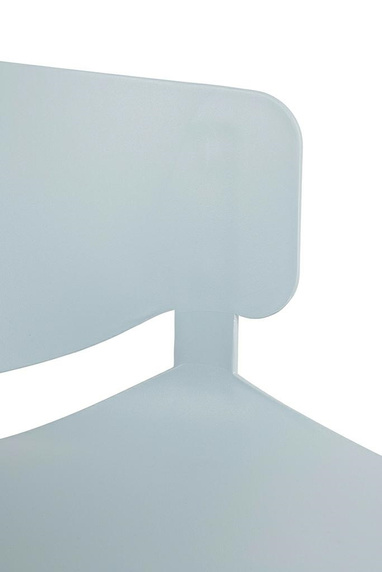 Krzesło GARRET jasnoszare - polipropylen, metal