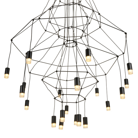 Lampa wisząca LINEA-20 czarna 120cm