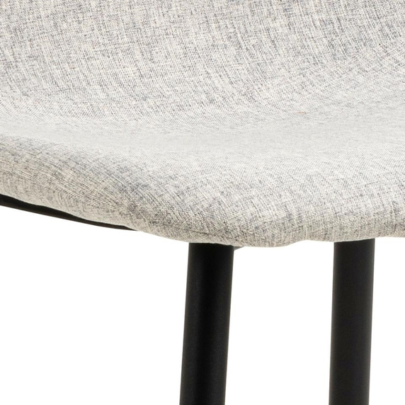 Krzesło Celia szare jasne/ czarne