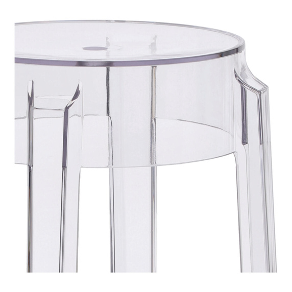 Stołek Duch transparentny 75cm