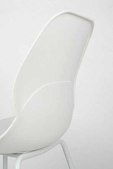 Krzesło ARIA białe - polipropylen, metal