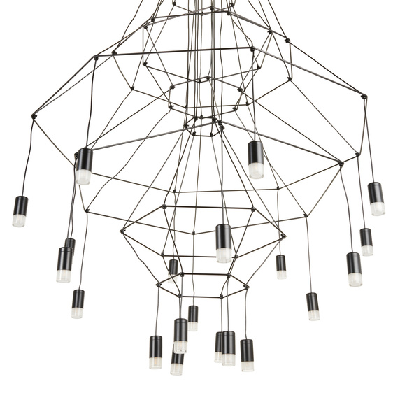 Lampa wisząca LINEA-20 czarna 120cm