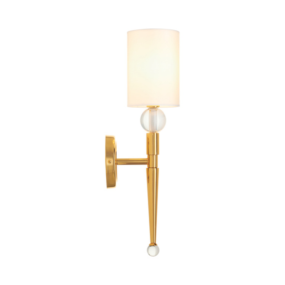 Lampa ścienna DAMA złota 52 cm glamour