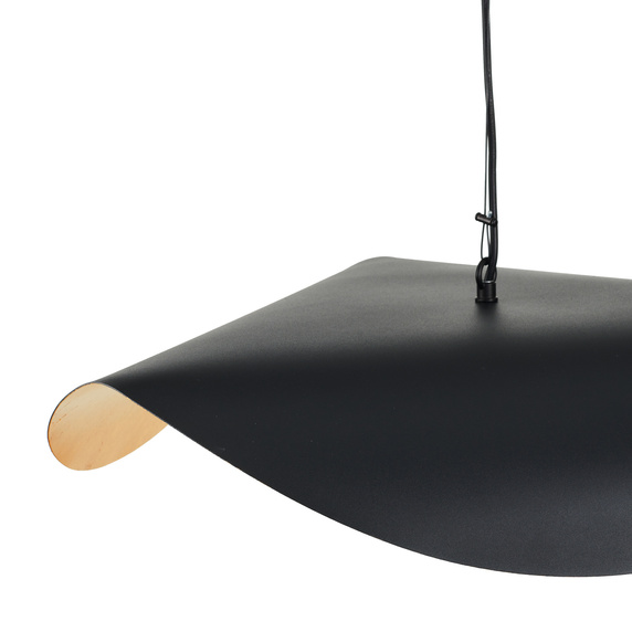 Lampa wisząca ENZO czarno złota kula 60 cm