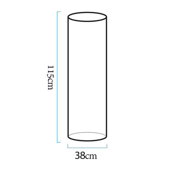 Lampa ogrodowa kolumna TUBE LED RGBW 16 kolorów 115 cm