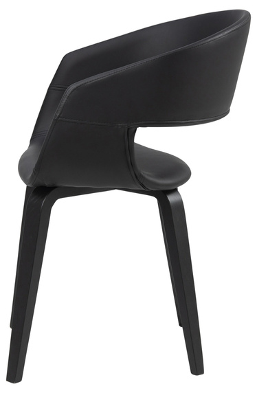 Krzesło Supernova czarne eko skóra
