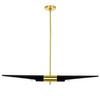 MOOSEE lampa wisząca APOLLO 1 czarna - szczotkowane złoto